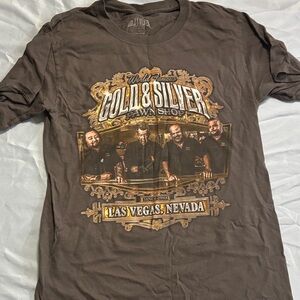 Gold & Silver Pawn Shop Graphic T-Shirt - Brown